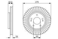 0986479604 BOSCH - Tarcza ham. /BOSCH/