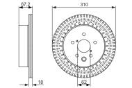 0986479615 BOSCH - Tarcza ham. /BOSCH/