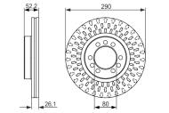 0986479626 BOSCH - Tarcza ham. /BOSCH/