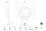 0986479646 BOSCH - Tarcza ham. /BOSCH/