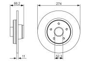 0986479695 BOSCH - Tarcza ham. /BOSCH/