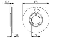 0986479696 BOSCH - Tarcza ham. /BOSCH/