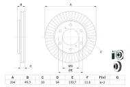 0986479704 BOSCH - Tarcza ham. /BOSCH/