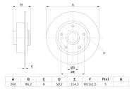 0986479708 BOSCH - Tarcza ham. /BOSCH/