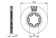 0986479712 BOSCH - Tarcza ham. /BOSCH/