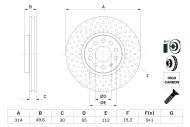 0986479735 BOSCH - Tarcza ham. /BOSCH/