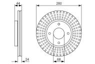 0986479737 BOSCH - Tarcza ham. /BOSCH/