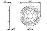 0986479782 BOSCH - Tarcza ham. /BOSCH/