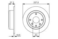 0986479985 BOSCH - Tarcza ham. /BOSCH/