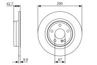 0986479A04 BOSCH - Tarcza ham. /BOSCH/