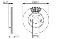 0986479A12 BOSCH - Tarcza ham. /BOSCH/