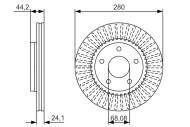 0986479A19 BOSCH - Tarcza ham. /BOSCH/