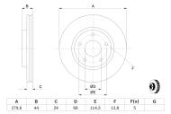 0986479A28 BOSCH - Tarcza ham. /BOSCH/