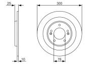 0986479A46 BOSCH - Tarcza ham. /BOSCH/