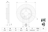 0986479B39 BOSCH - Tarcza ham. /BOSCH/