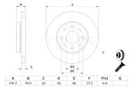 0986479B76 BOSCH - Tarcza ham. 