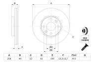 0986479C17 BOSCH - Tarcza ham.RENAULT KANGOO > przód /BOSCH/