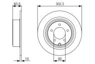 0986479R07 BOSCH - Tarcza ham. /BOSCH/