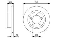 0986479R29 BOSCH - Tarcza ham. /BOSCH/