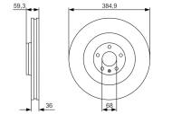 0986479R30 BOSCH - Tarcza ham. /BOSCH/