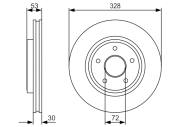 0986479R48 BOSCH - Tarcza ham. /BOSCH/