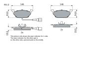 0986494019 BOSCH - Klocki ham.AUDI A3 2.0FSI 03- /BOSCH/