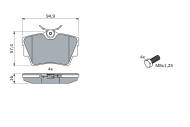 0986494040 BOSCH - Klocki ham.OPEL VIVARO 1.9DTI 01- tył /BOSCH/