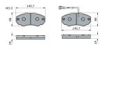 0986494048 BOSCH - Klocki ham.CITROEN JUMPER 2.8HDI 00- tył /BOSCH/