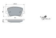 0986494053 BOSCH - Klocki ham.AUDI A3,A4,A6 2.0TFSI 3.2FSI 04- tył /BOSCH/