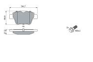 0986494099 BOSCH - Klocki ham.CITROEN C4 1.4-2.0 04- /BOSCH/