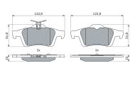 0986494127 BOSCH - Klocki ham.MAZDA 3 2.3MPS 06- tył 