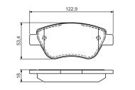 0986494132 BOSCH - Klocki ham.FIAT STILO 1.2,1.6 01- przód /BOSCH/