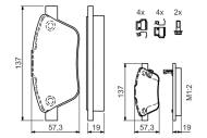 0986494157 BOSCH - Klocki ham.OPEL CORSA D 1.3CDTI 06-> przód /BOSCH/