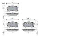 0986494161 BOSCH - Klocki ham.DB C-KLASA /W204/ 07- /BOSCH/przód