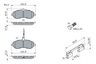 0986494163 BOSCH - Klocki ham.CITROEN JUMPY 1.6HDI 07->, FIAT SCUDO 1.6D 07-> przód /z ABS/