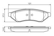 0986494172 BOSCH - Klocki ham.CHEVROLET EPICA 2.0 05-06 tył