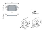 0986494214 BOSCH - Klocki ham.FORD FOCUS 09- BOSCH