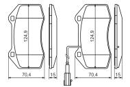 0986494228 BOSCH - Klocki ham.RENAULT MEGANE II 2.0 04- przód /BOSCH/