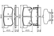 0986494237 BOSCH - Klocki ham. /BOSCH/