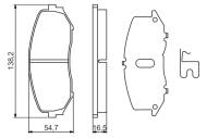 0986494241 BOSCH - Klocki ham.SUZUKI GRAND VITARA 06- przód/BOSCH/