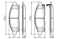 0986494268 BOSCH - Klocki ham.MITSUBISHI L200 2.5D-4D 06- przód /BOSCH/