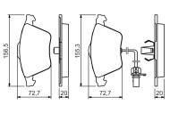 0986494283 BOSCH - Klocki ham.AUDI A6,ALLROAD 2.5TDI,3.0- 4.2 -05 przód /BOSCH/