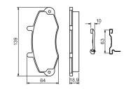 0986494292 BOSCH - Klocki ham.FORD TRANSIT 91- /14"/ przód /BOSCH/