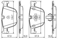 0986494294 BOSCH - Klocki ham.BMW 5,7 03- tył /BOSCH/ 