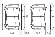 0986494310 BOSCH - Klocki ham. /BOSCH/