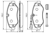 0986494334 BOSCH - Klocki ham. /BOSCH/