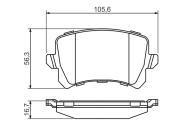 0986494344 BOSCH - Klocki ham.VW PASSAT 1.4TSI-2.0TDI 05-> /BOSCH/