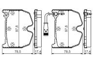 0986494364 BOSCH - Klocki ham. /BOSCH/