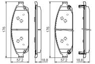 0986494370 BOSCH - Klocki ham. /BOSCH/