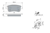 0986494384 BOSCH - Klocki ham.VW GOLF IV /BOSCH/